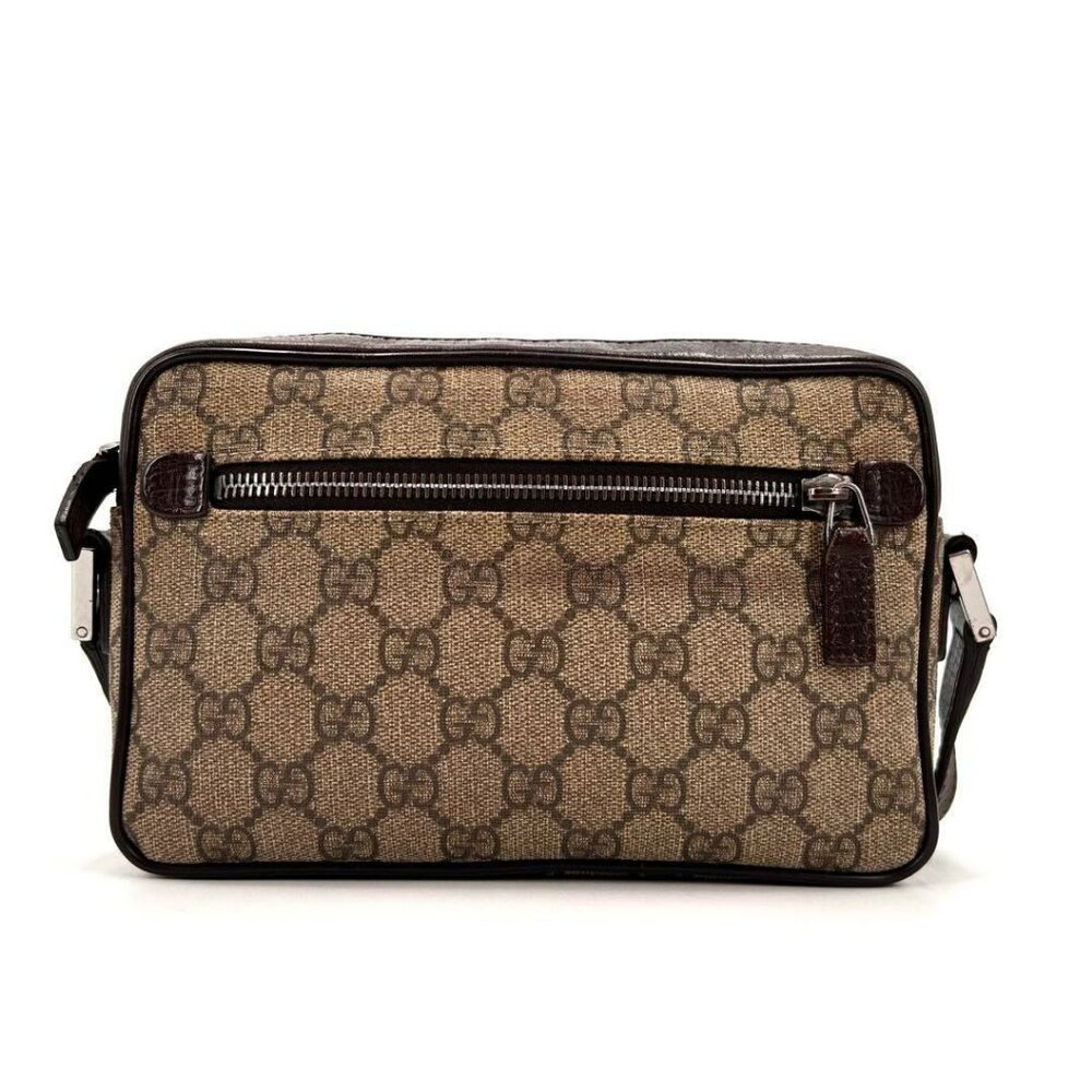 Authentic Gucci GG Supreme Sherry Ophidia Crossbody Web Canvas Messenger Bag Tan - Picture 3 of 10